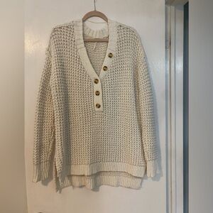 Free People Cosy Cream Sweater